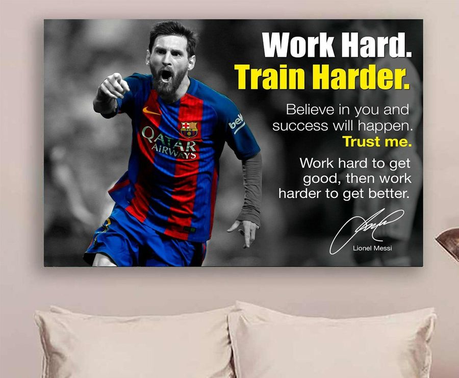 Lionel Messi Barcelona Quote Poster