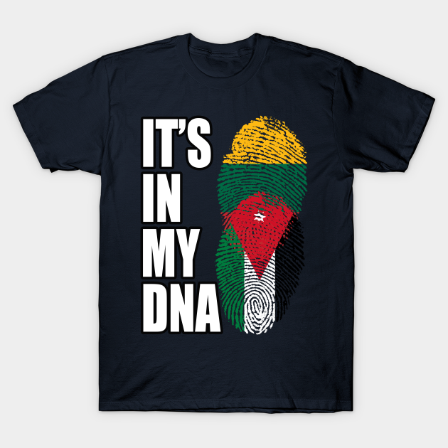 Lithuanian And Jordanian Mix Heritage DNA Flag T-shirt, Hoodie, SweatShirt, Long Sleeve