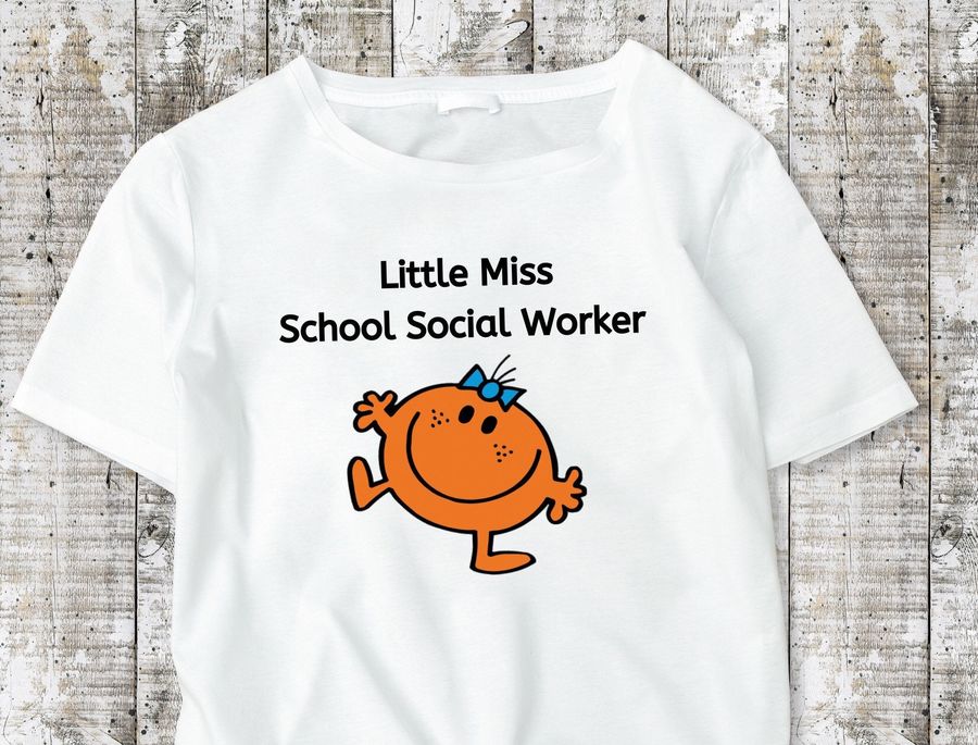 Little Miss School Social Worker Funny Shirt