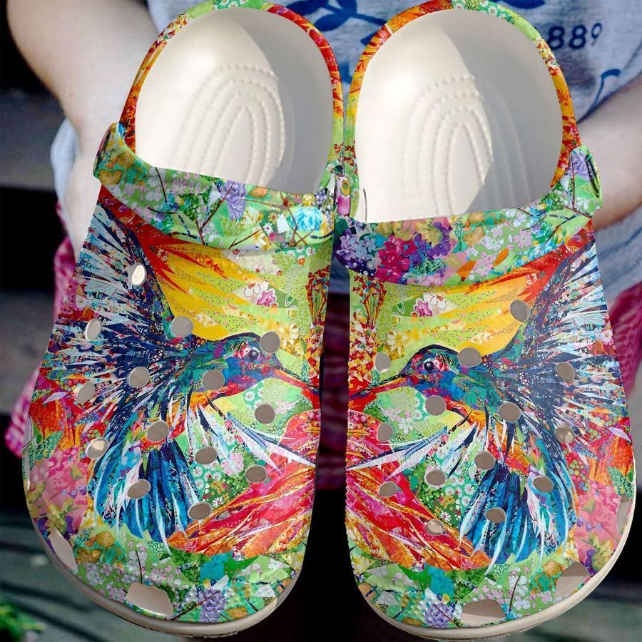 Lively Hummingbird Shoes - Colorful Bird Crocs Clogs Gift For Mothers Day - Lively-Hmb
