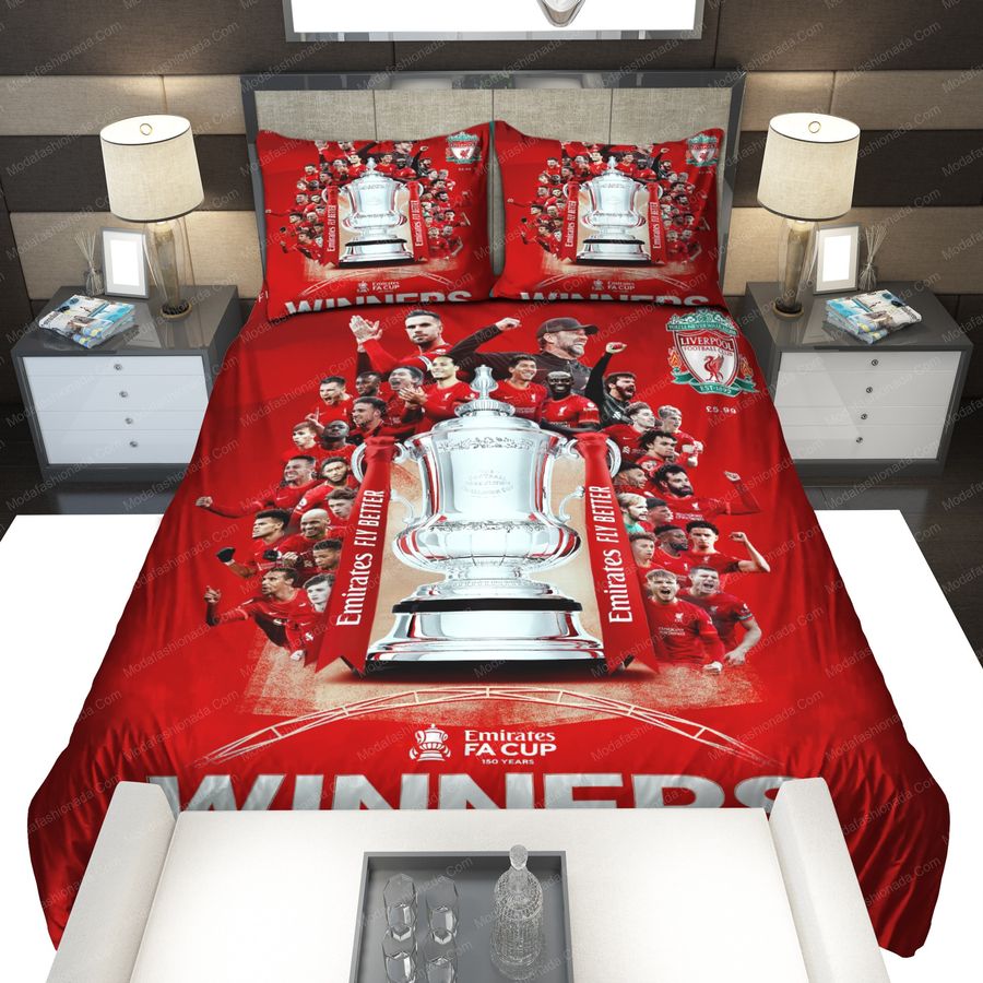 Liverpool Emirates FA Cup Final 2022 Winners Bedding Sets