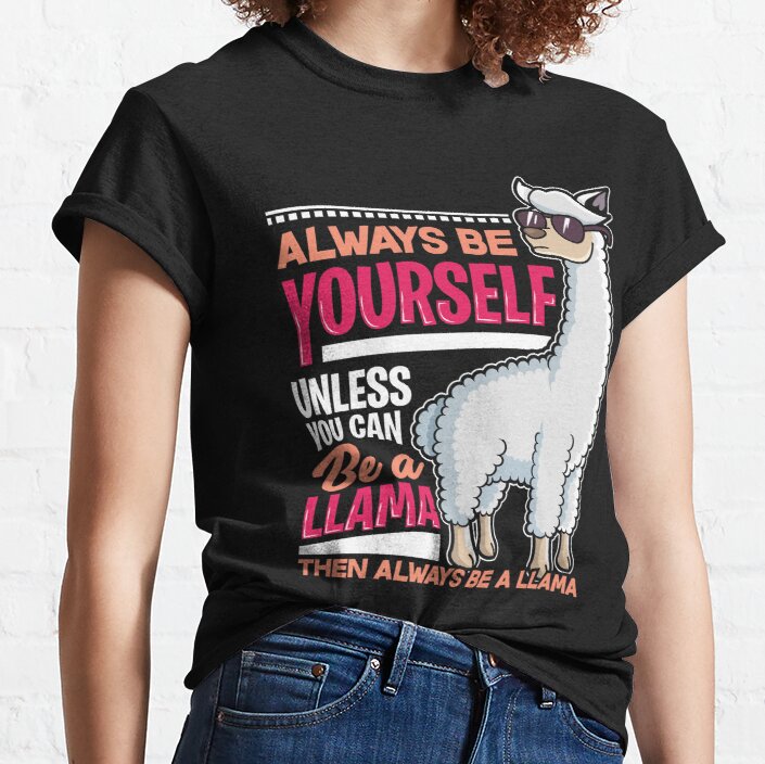Llama Funny Gift Classic T-Shirt