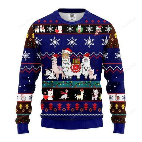 Llama Noel Mc Ugly Christmas Sweater All Over Print Sweatshirt