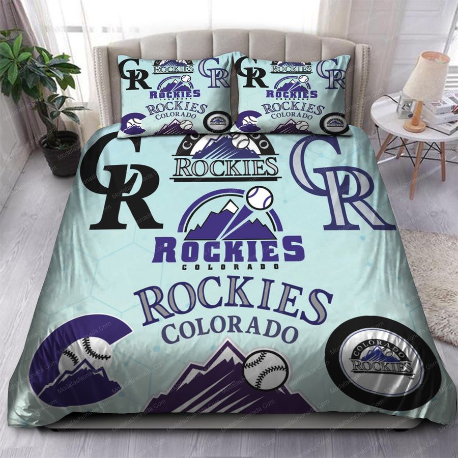 Logo Colorado Rockies MLB 93 Bedding Sets