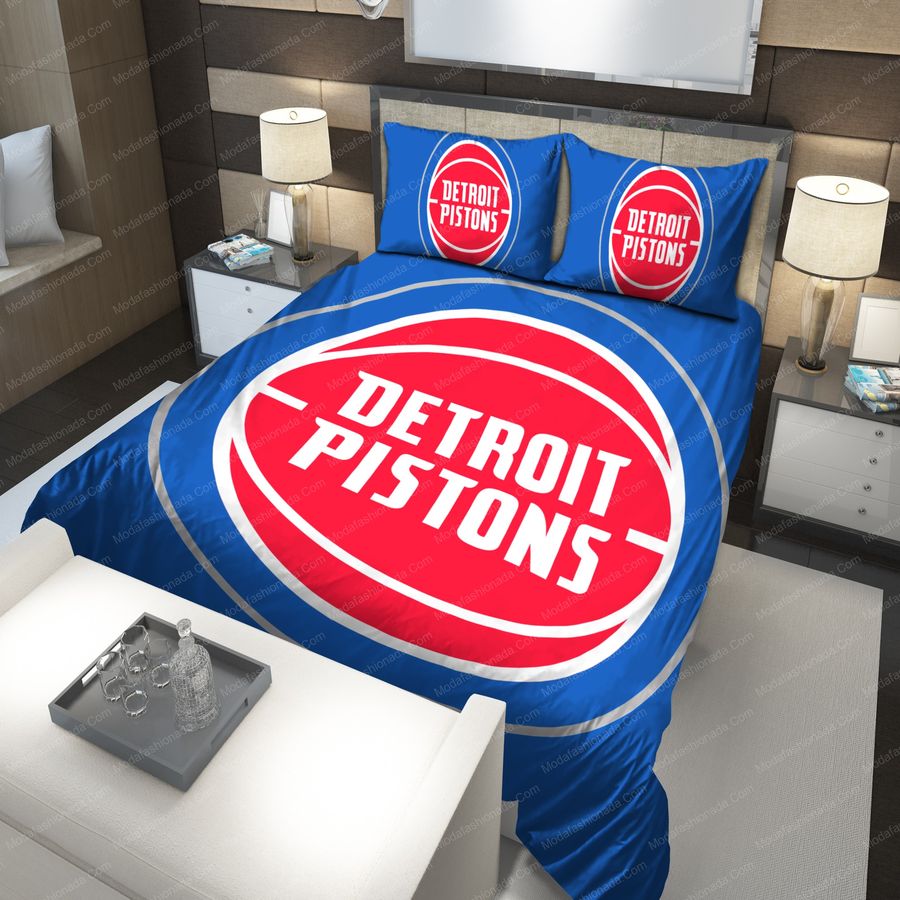 Logo Detroit Pistons NBA 225 Bedding Sets