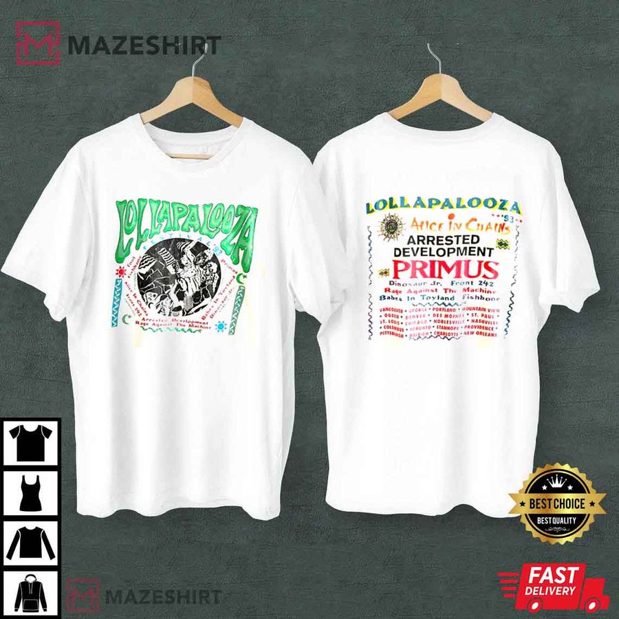 Lollapalooza, Vintage 1993 Lollapalooza Gift T-Shirt