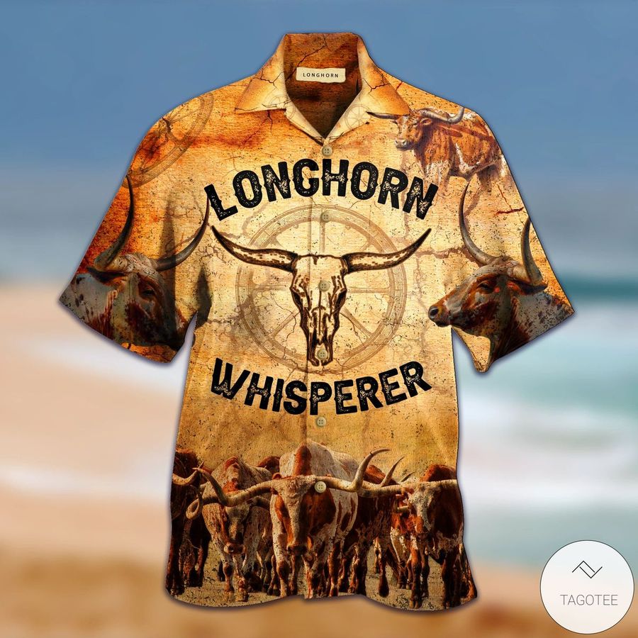Longhorn Whisperer Hawaiian Shirt