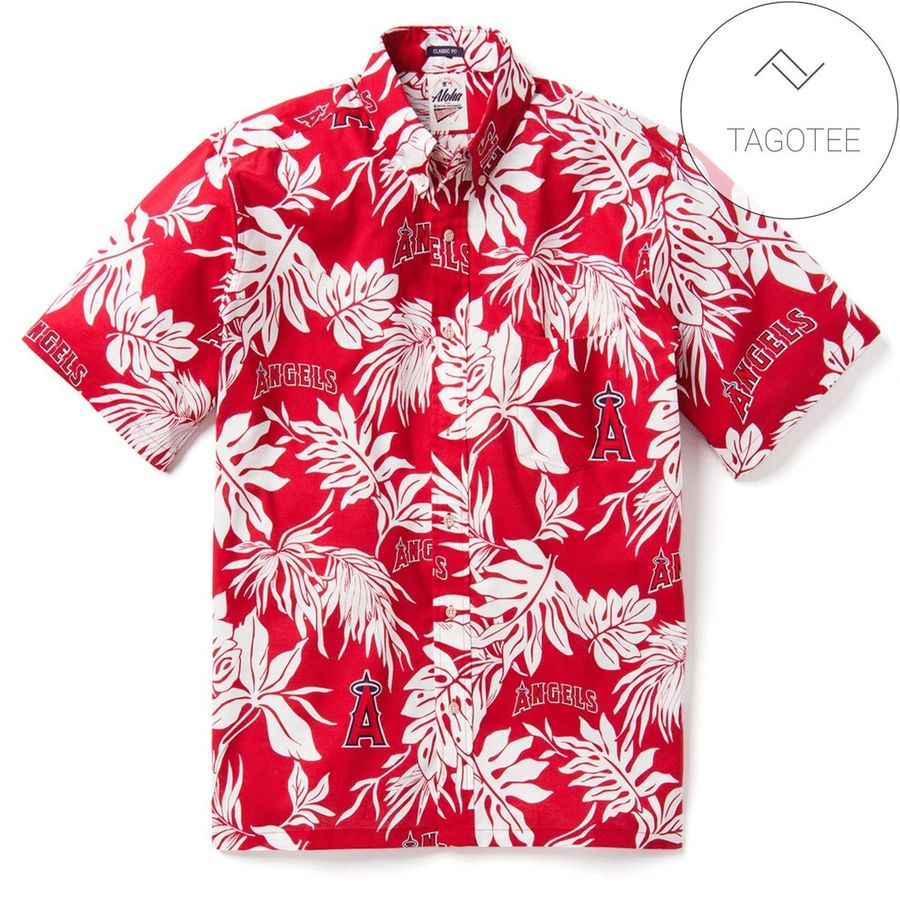 Los Angeles Angels Logo Aloha Authentic Hawaiian Shirt 2022
