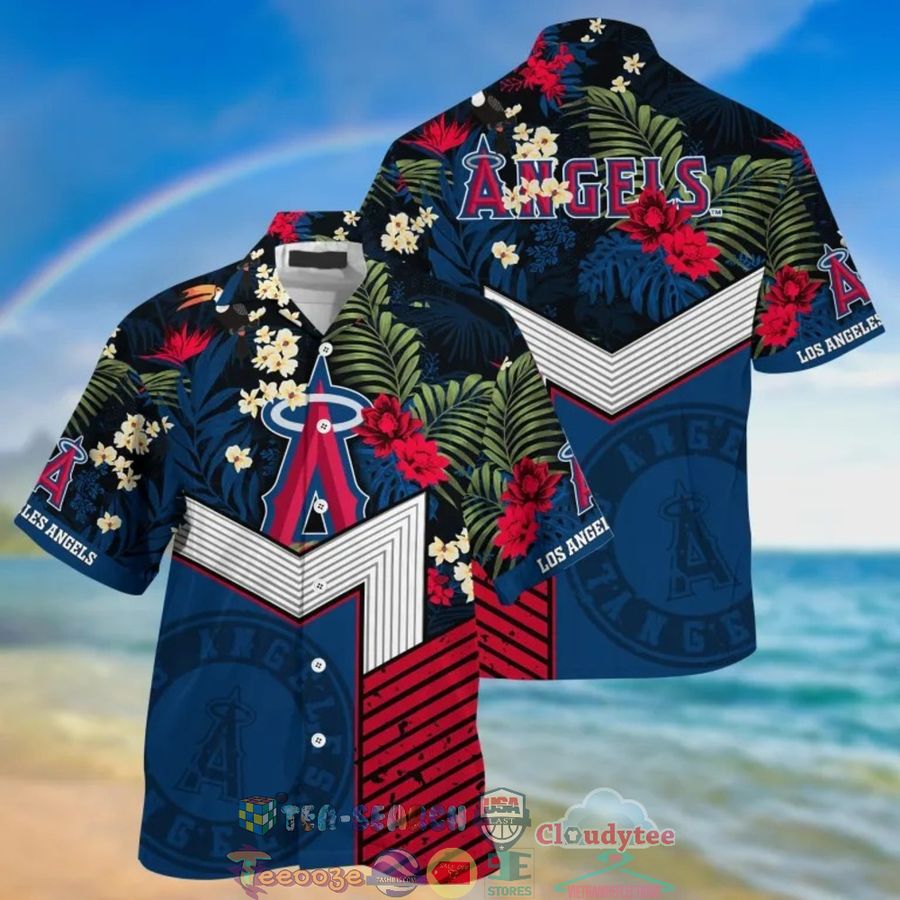 Los Angeles Angels MLB Tropical Hawaiian Shirt And Shorts – Saleoff
