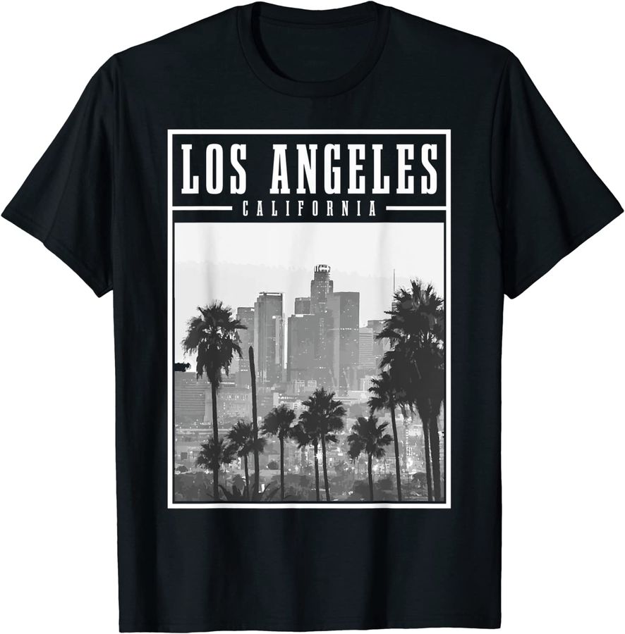 Los Angeles California LA Skyline Vintage Pride