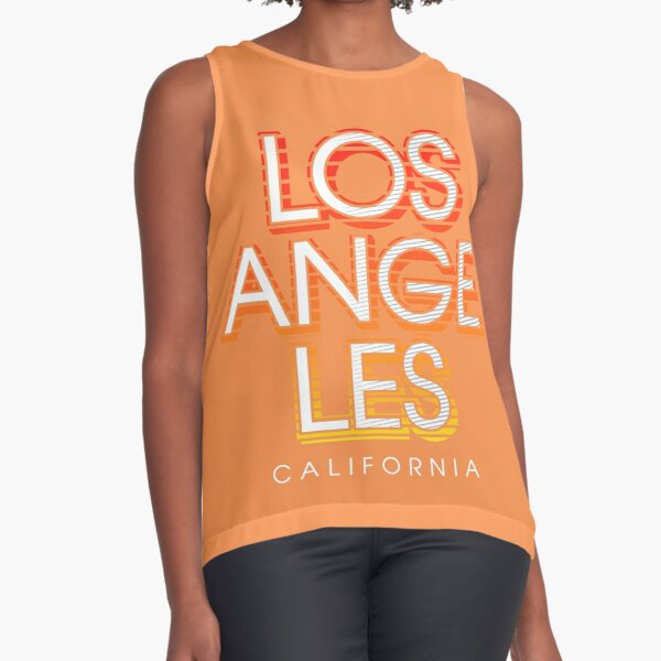 LOS ANGELES CALIFORNIA - shirt Sleeveless Top