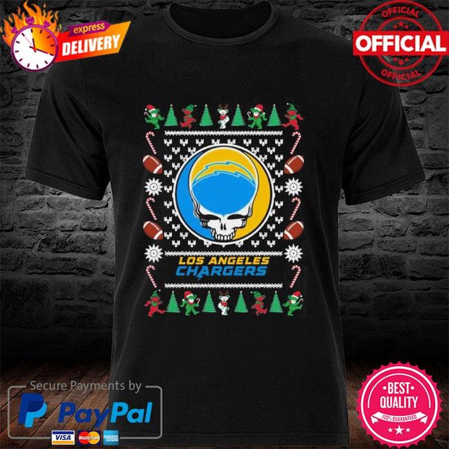 Los Angeles Chargers Grateful Dead Ugly Christmas Sweater Shirt