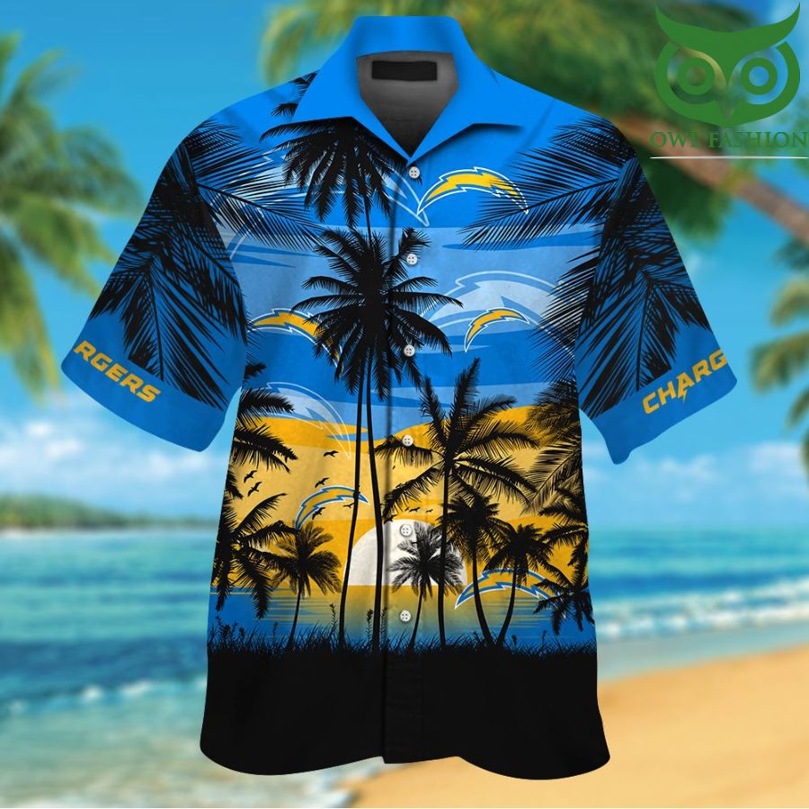 Los Angeles Chargers Tropical Hawaiian Shirt