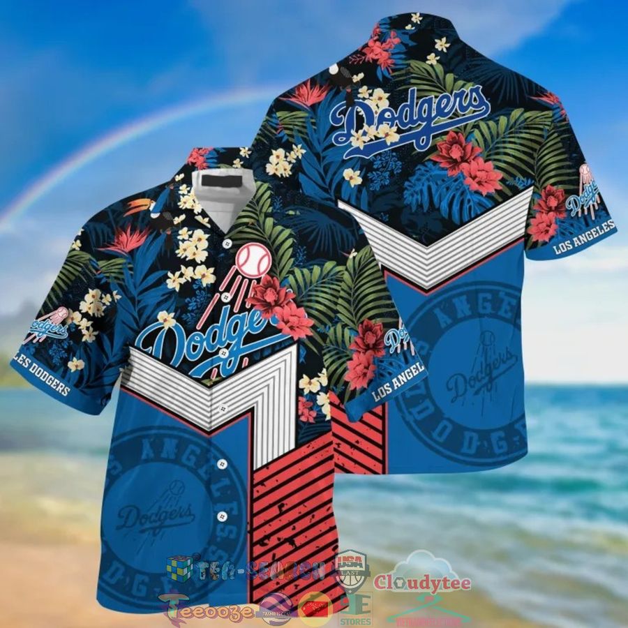 Los Angeles Dodgers MLB Tropical Hawaiian Shirt And Shorts – Saleoff