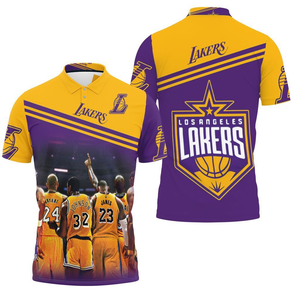 Los Angeles Lakers Nba Western Conference Nba For Fans 3d Polo Shirt Jersey All Over Print Shirt 3d T-shirt