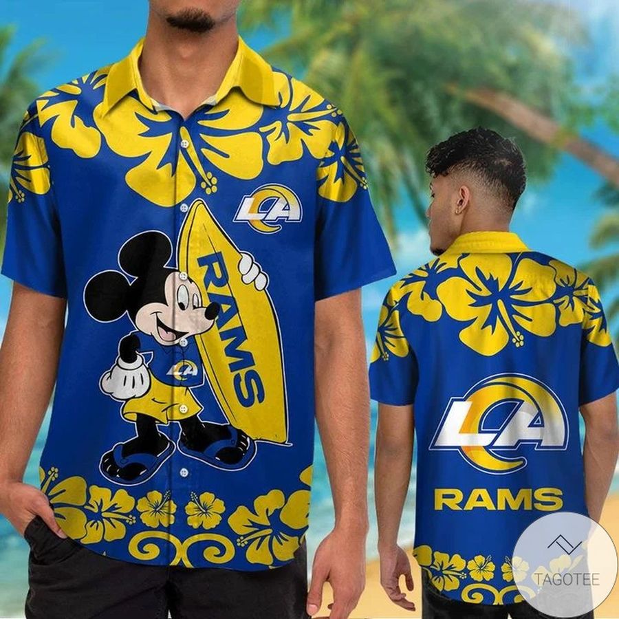 Los Angeles Rams 038; Mickey Mouse Hawaiian Shirt
