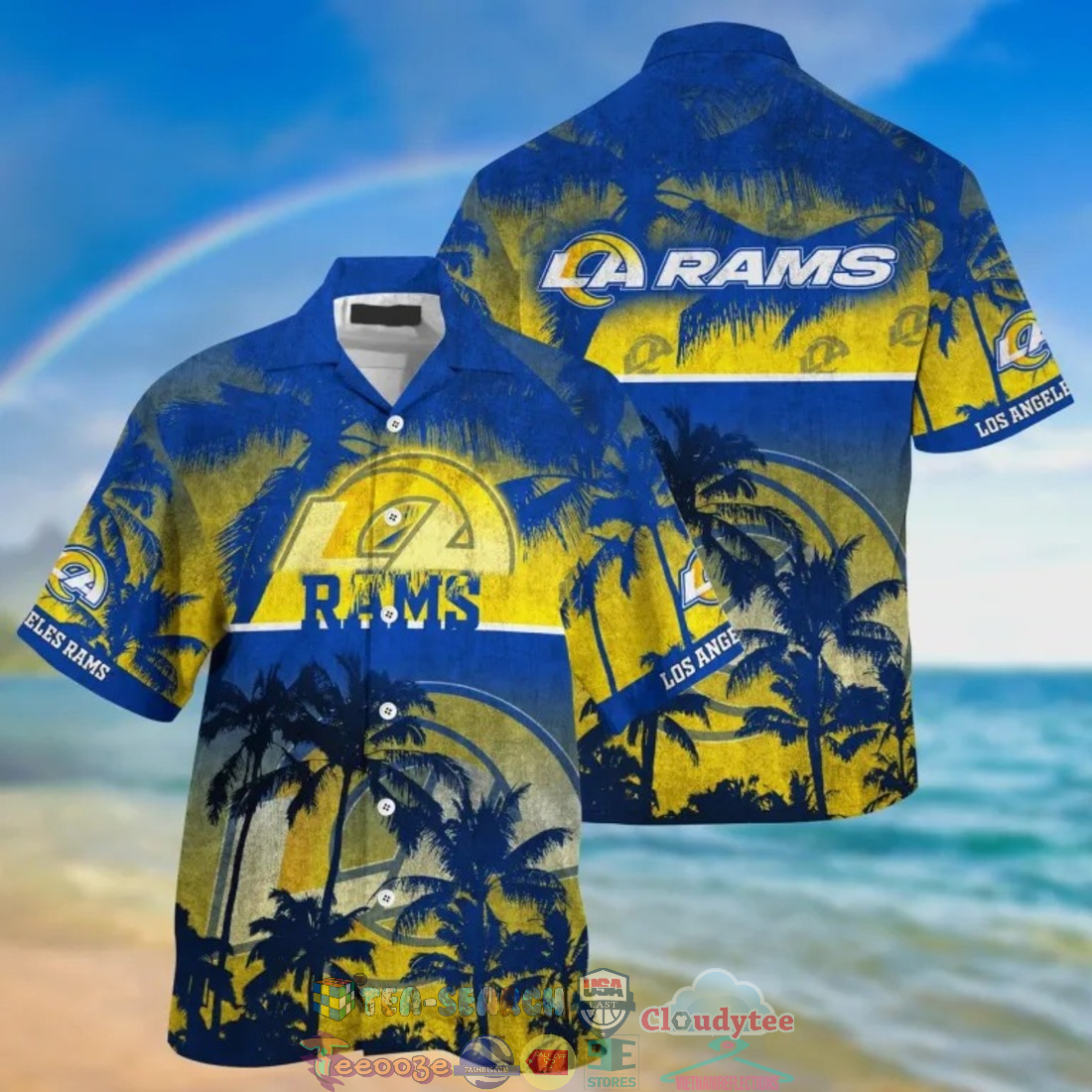 Los Angeles Rams NFL Palm Tree Hawaiian Shirt – Saleoff