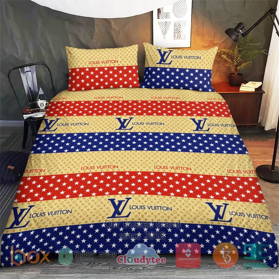 Louis Vuitton Blue-Red-Yellow Bedding Set – LIMITED EDITION
