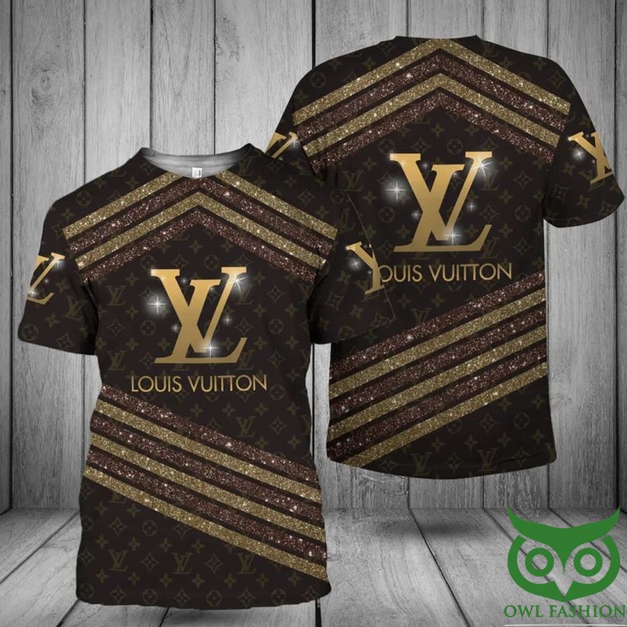 Louis Vuitton Brown Shining Logo US T-Shirt