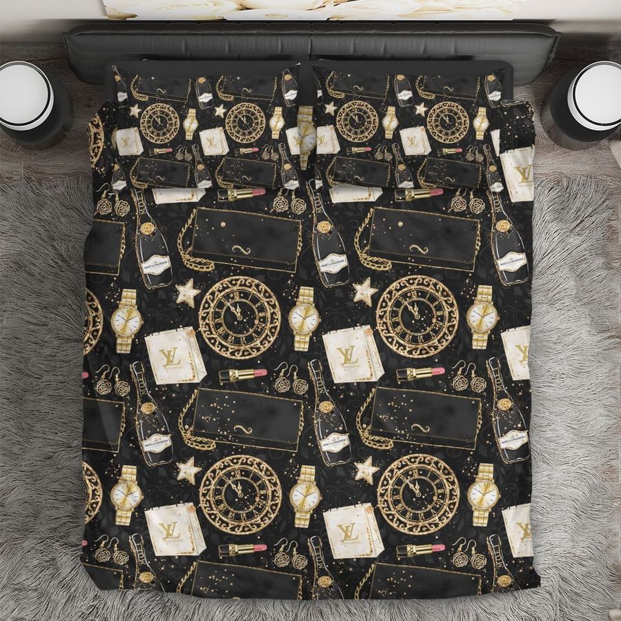 Louis Vuitton Luxury Bedding Sets Duvet Cover Bedroom set Bedset Mockup