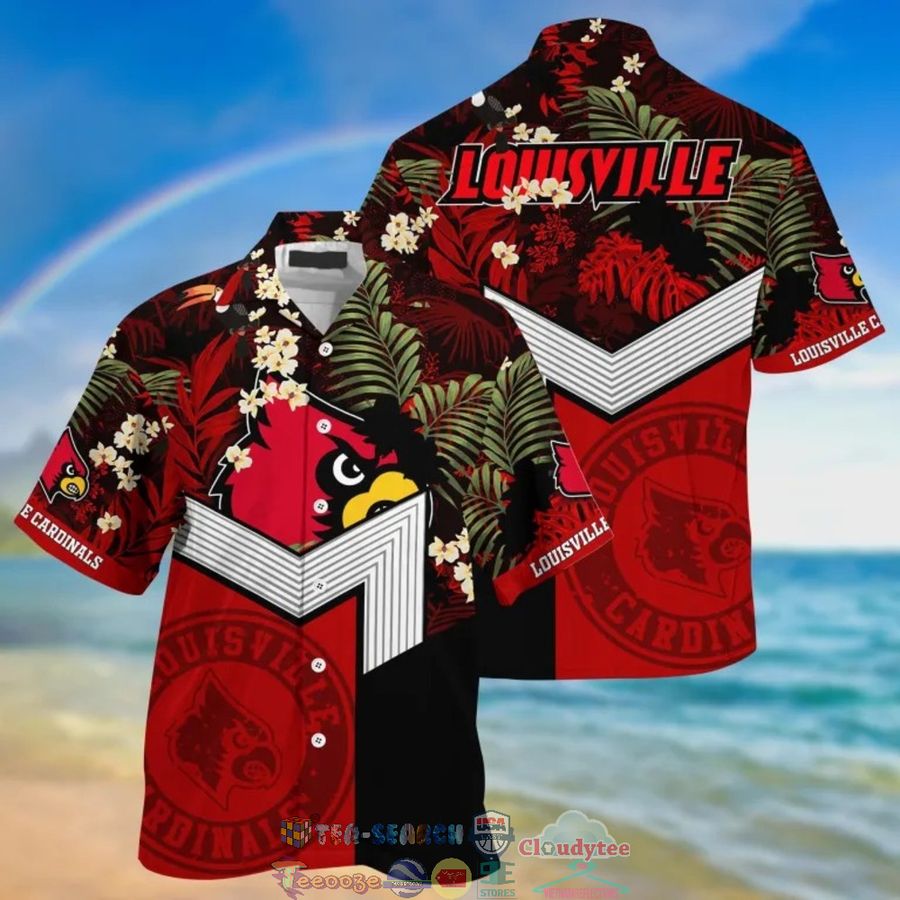Louisville Cardinals NCAA Tropical Hawaiian Shirt And Shorts – Saleoff