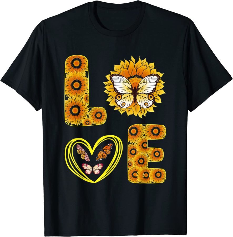 Love Butterfly Sunflower