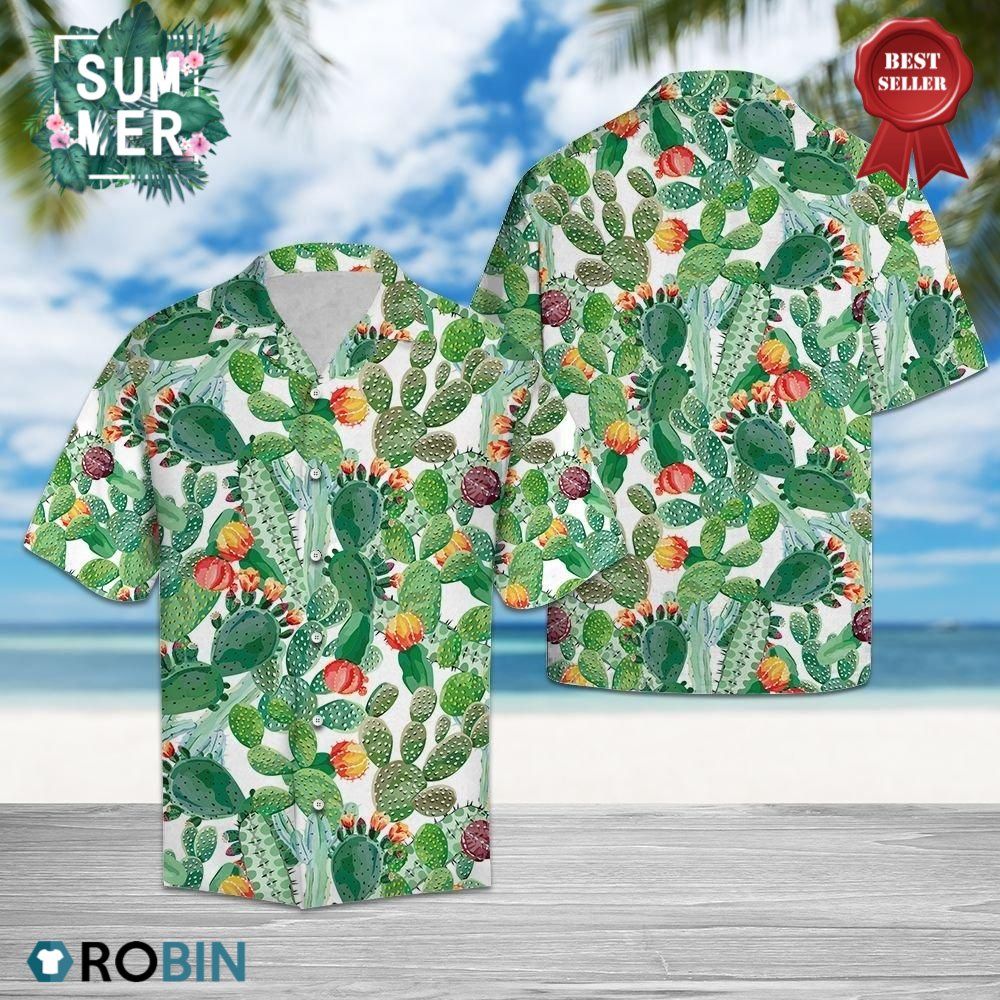 Lovely Cactus Aloha Shirt Hawaii Shirt