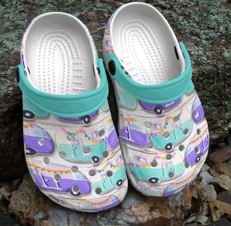 Lovely Campers Crocs Shoes - Car 3D Clog Crocbland Clog Birthday Gift
