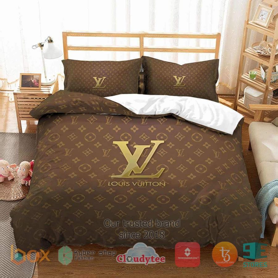 Luxury French Fashion Louis Vuitton brown Bedding Set – LIMITED EDITION