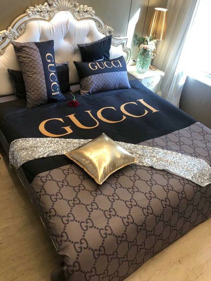 Cheap Brown Louis Vuitton Monogram Bed Sheets Louis Vuitton Bedding Set  For Luxury Bedding  Rosesy