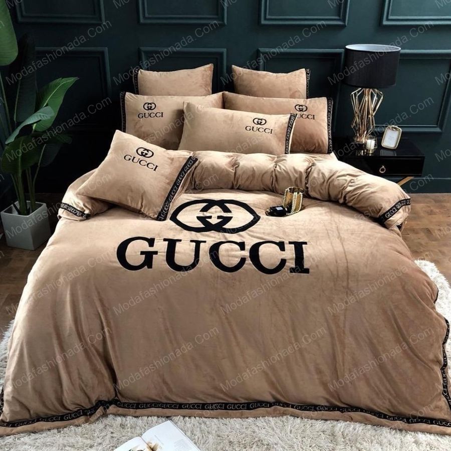 Luxury Gucci Logo Fashion Brands 31 Bedding Set – Duvet Cover – 3D New Luxury – Twin Full Queen King Size Comforter Cover