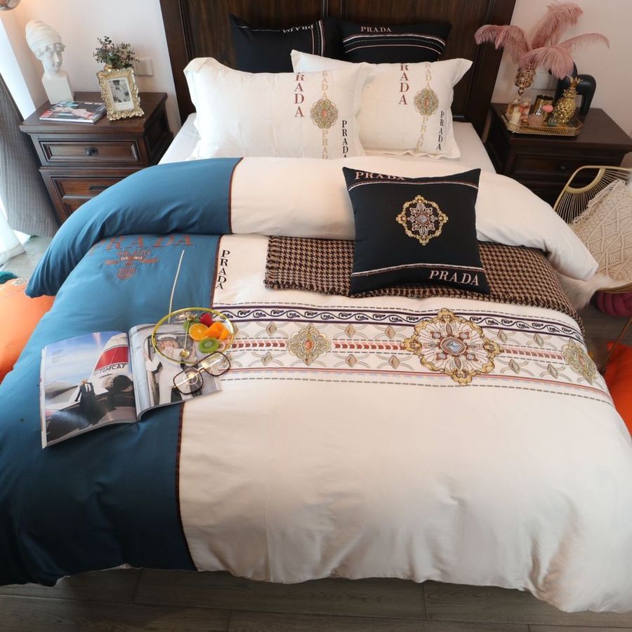 Luxury Prada Milano 04 Bedding Sets Duvet Cover Bedroom Sets