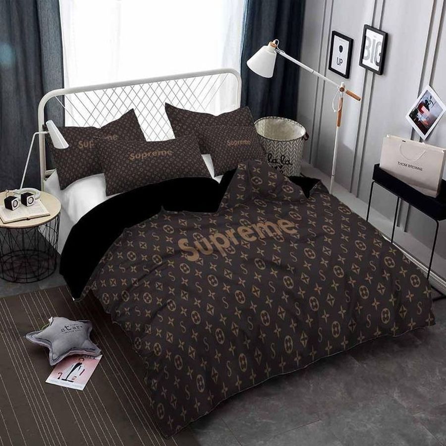 Luxury S.u.p.r.e.m.e Black 3d Printed Bedding Sets Quilt Sets Duvet