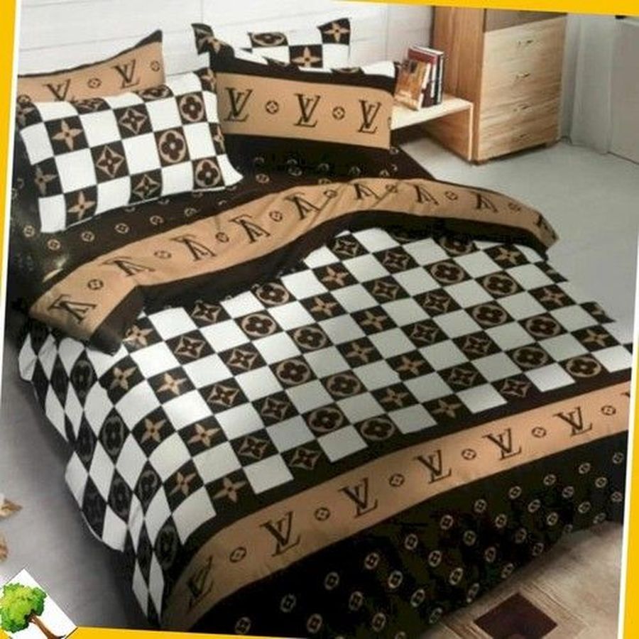 Lv 35 Bedding Sets Duvet Cover Bedroom Luxury Brand Bedding Customized Bedroom