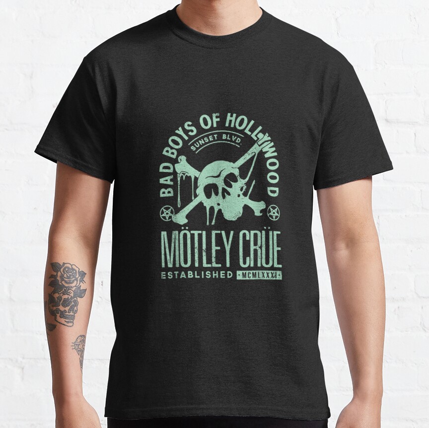 M Crue Sunset Blvd Skull Classic T-Shirt