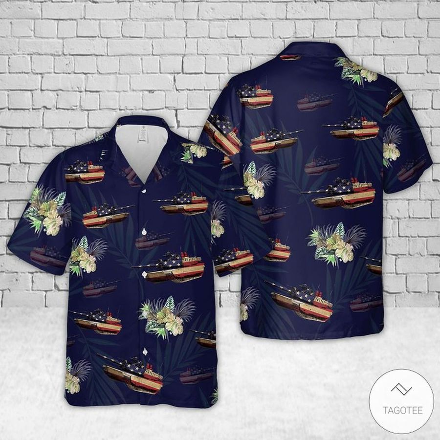 M1 Abrams Tank Tropical Hawaiian Shirts