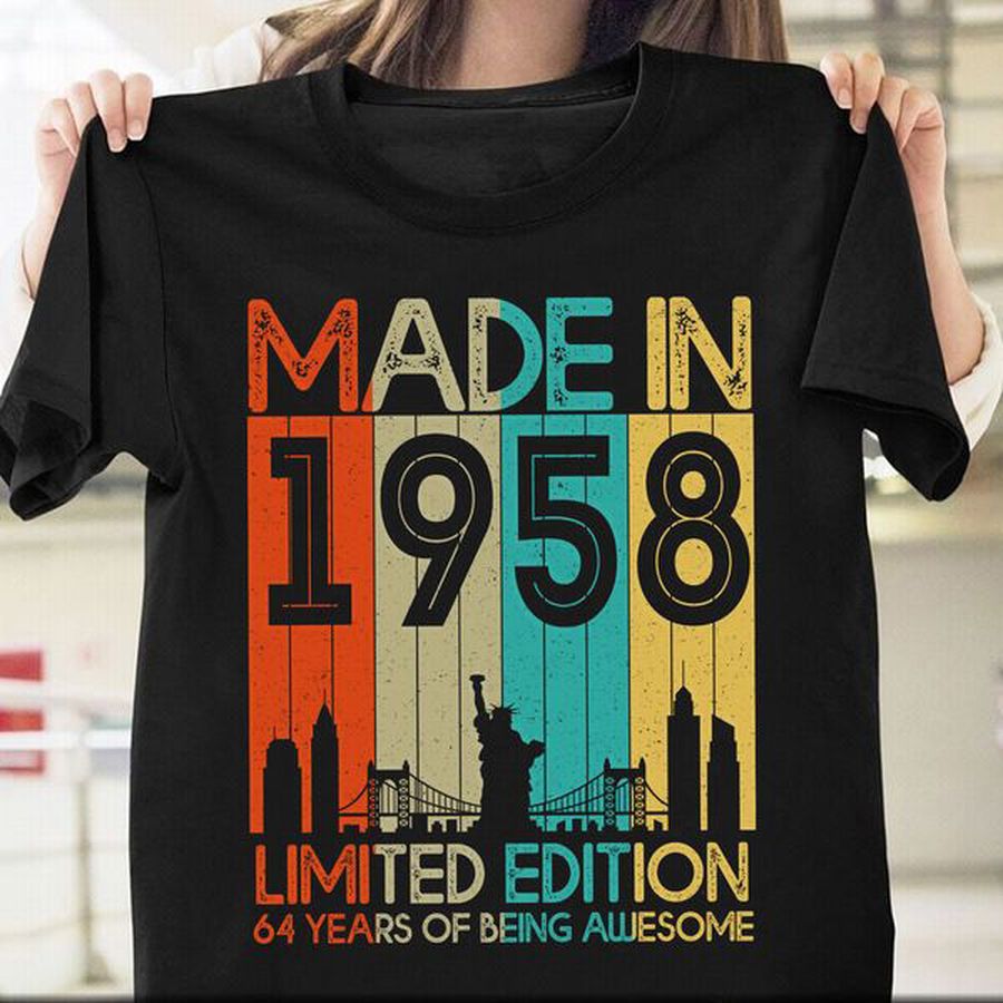 Made In 1958 Limited Edition 64 Years Of Being Awesome, 64th Birthday Gift