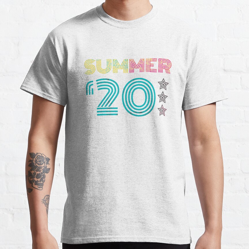 Made In 2020 - I love The Twenty Twenties - Rad Summer of 2020 - Vintage 2020s Colors Retro Fonts - 2020s vibe Classic T-Shirt