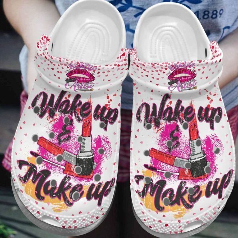 Make Up Personalize Clog Custom Crocs Fashionstyle Comfortable For Women Men Kid Print 3D Makeup Artist