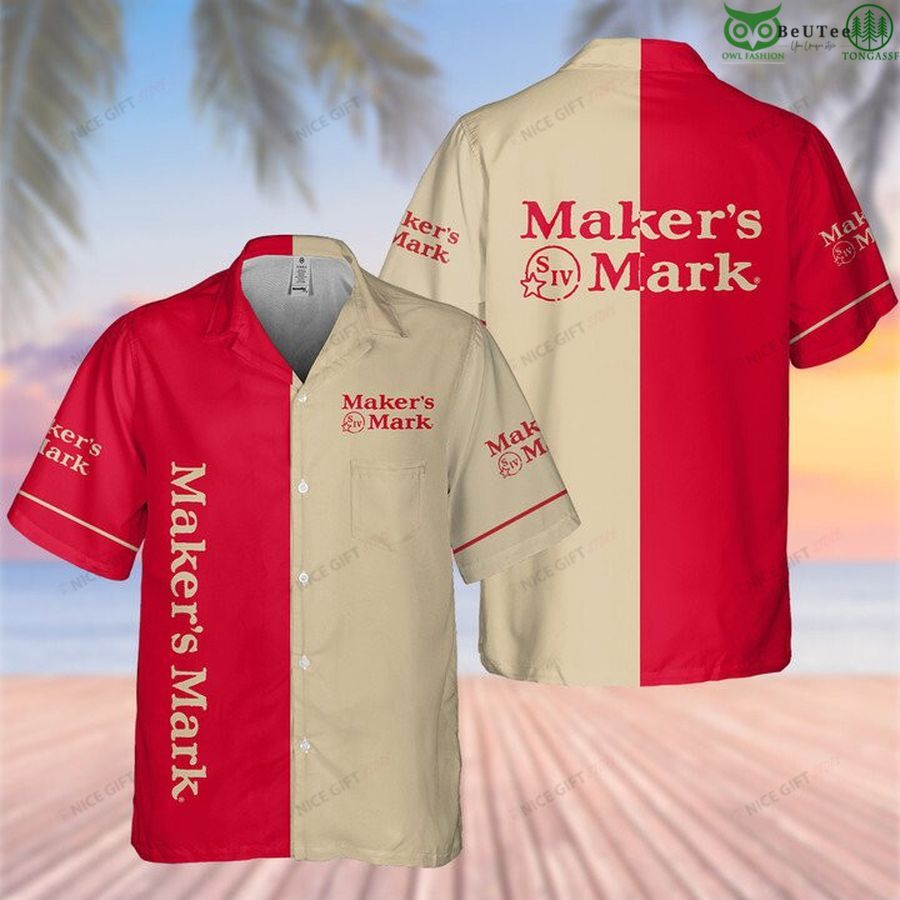 Maker's Mark beer whiskey aloha Hawaiian 3D Shirt