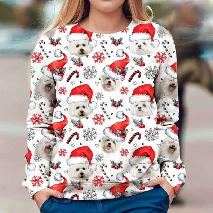 Maltese Christmas Premium Sweatshirt