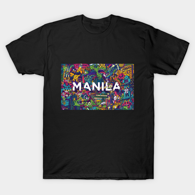 Manila Invade (horizontal) by Lei Melendres T-shirt, Hoodie, SweatShirt, Long Sleeve
