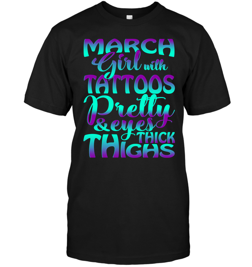 March Girl With Tattoos Pretty & Eyes Thick Thighs.png