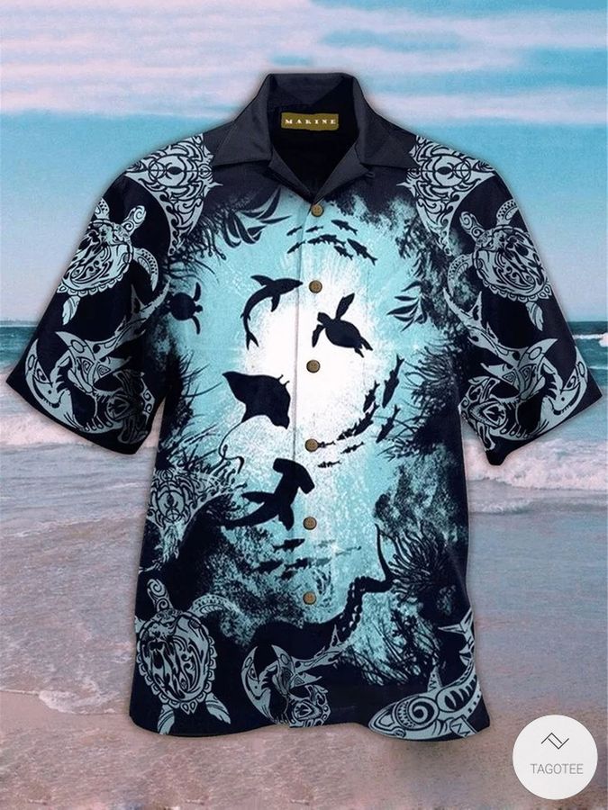 Marine Ocean Hawaiian Shirt