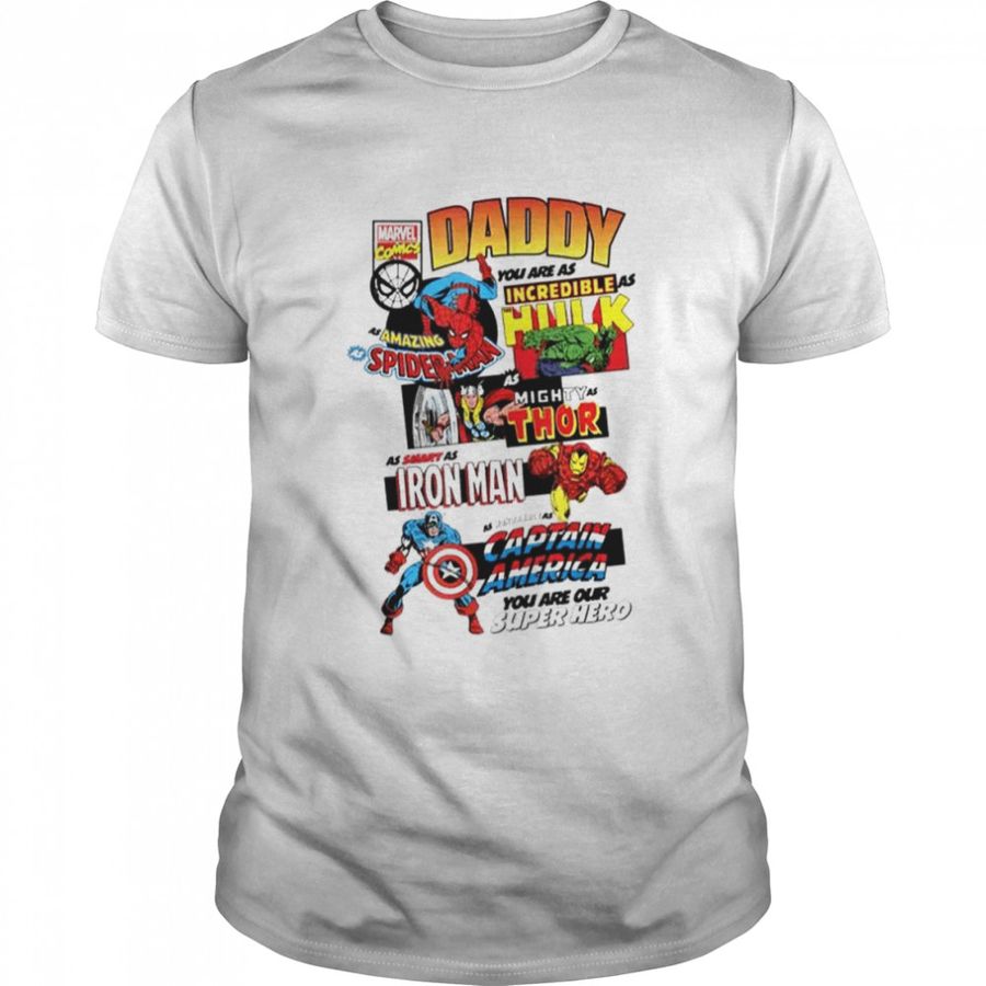 Marvel Avengers Father’s Day Retro Comic Graphic Shirts Shirts