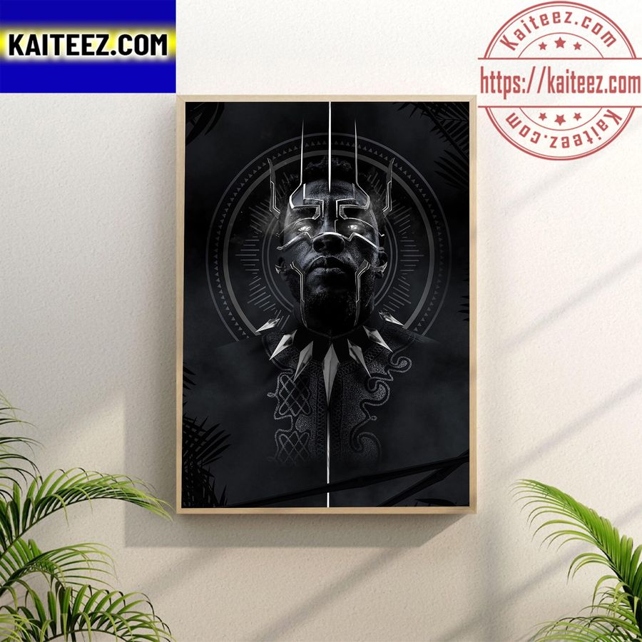 Marvel Studios Black Panther Wakanda Forever Black Wall Decor Poster Canvas Poster