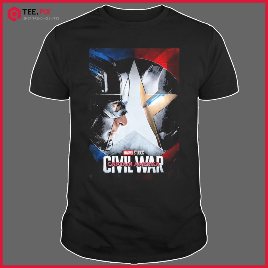 Marvel Studios Captain America Civil War Movie Graphic T-Shirt