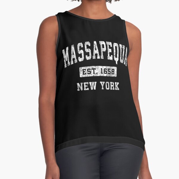 Massapequa New York Ny Vintage Established Sports Sleeveless Top