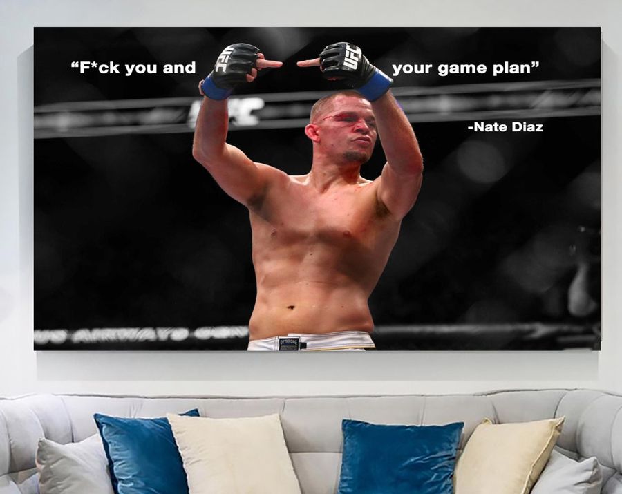 Master of Mixed Martial Arts, Nate Diaz Quote Print Art, UFC Poster, Nate Diaz Poster, Nate Diaz Canvas, UFC Wall Decor, Canvas or Poster