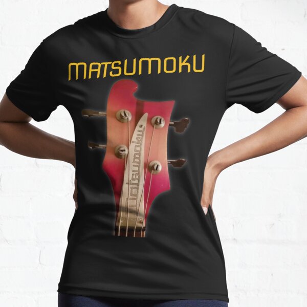 Matsumoku logo with a Rickenbacker bass headstock for a fans of vintage guitars made in Matsumoku, Japan Active T-Shirt